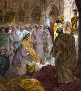 Fin de la dynastie mérovingienne, 751 : déposition du roi Childéric III (714-754) par Pépin le Bref (714-768).