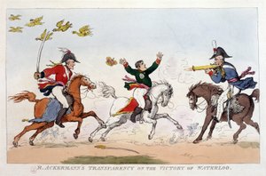 Caricature anglaise sur Napoléon Ier - dans Napoléon Ier, caricatures, collection factice. 1814 - 1815. B.H.V.P. - Unknown artist