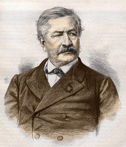 Ferdinand de Lesseps (1805 - 1894), gravure, collection Bianchetti - Unknown artist