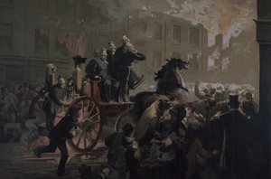 Camion de pompiers, fin du 19e siècle