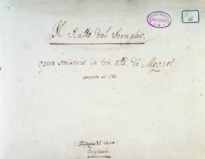 Frontispice pour Die Entführung aus dem Serail, opéra de Mozart, version Lichtenthal (1838) - Unknown artist