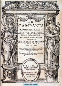 Frontispice de De campanis par Rocca - Unknown artist