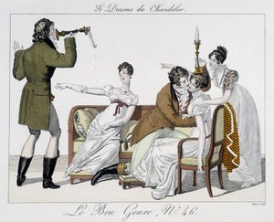 Jeu : le dessous du chandelier - dans Le Bon genre, n°46 - Unknown artist