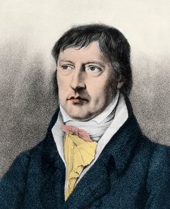 Georg Wilhelm Friedrich Hegel (1770-1831) philosophe anglais, gravure vers 1825