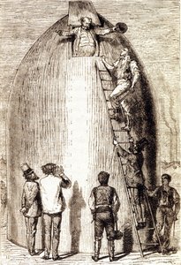 Gravure dans « De la Terre à la Lune » de Jules Verne