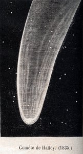 La comète de Halley 1835 - gravure vers 1867