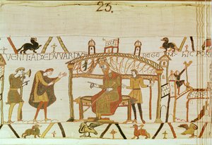 Harold devant le roi Édouard, Tapisserie de Bayeux