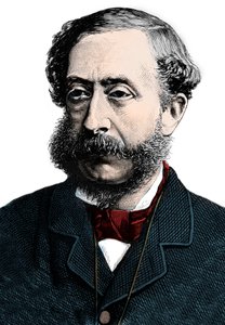 Henry Howard Molyneux Herbert, 4e comte de Carnarvon (1831-1890) - Portrait de Henry Herbert, 4e comte de Carnarvon (1831-1890) - Gravure - Unknown artist
