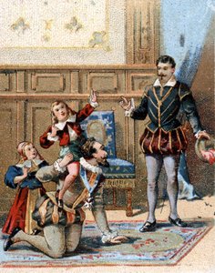 Henri IV Roi de France (1553-1610) jouant avec ses enfants - Unknown artist