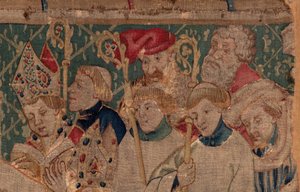 Histoire de Saint Piat et Saint Éleuthère, Scène 10 : Saint Éleuthère est sacré évêque (détail)
