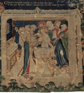 Histoire de Saint Piat et Saint Eleuthère, Scène 13 : Le baptême de Blanda