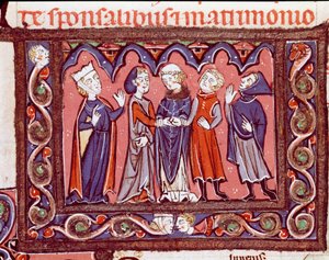 Histoire du droit canonique : cérémonie de mariage