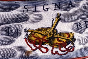 Horoscope : signe du zodiaque, Balance. Gravure du 16ème siècle