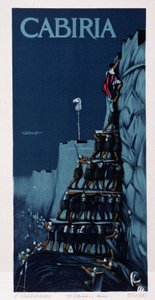 Tour humaine, affiche de « Cabiria », film de Giovanni Pastrone, alias Piero Fosco