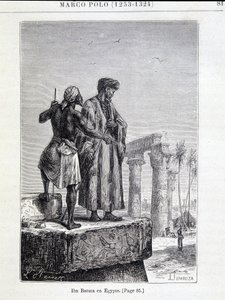Ibn Battuta (1307-1377) en Égypte - dans « La Découverte de la Terre » de Jules Verne - Unknown artist