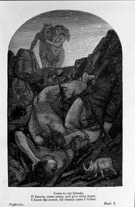 Illustration pour « Hyperion » du poète John Keats (1795-1821) 19ème siècle - Unknown artist
