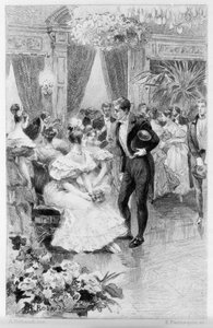 Illustration de « Le Rouge et le Noir » de Stendhal. Gravure de la fin du 19ème siècle