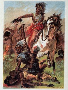 Illustration de « Bas de Cuir » par F. Cooper - Unknown artist