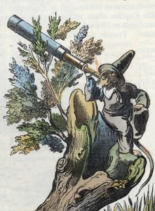 Illustration du conte « Le terrible Raminagrobis et les souris ». Dans « Contes de la maison pour les petits ». Gravure anonyme du XIXe siècle - Unknown artist