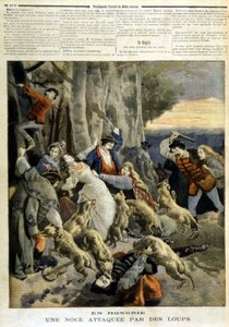 En Hongrie : un mariage attaqué par des loups - dans « Le Petit Journal » du 23/12/1894 - Unknown artist