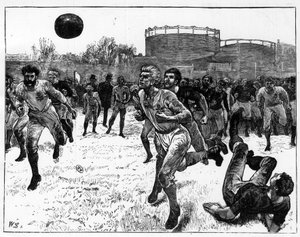 Match de football international entre pays anglo-saxons - Unknown artist