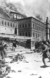 Invasion et pillage de Rome par Alaric I, roi des Wisigoths, en 410
