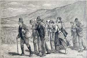 Irlande : travailleurs saisonniers pour la récolte - Unknown artist