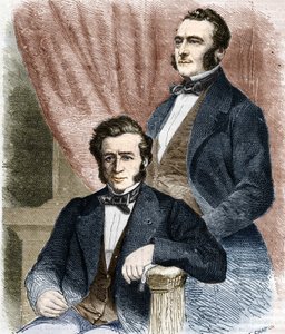 Isaac (1800-1875) et Émile (1806-1880) Pereire, fondateurs de la Société de Crédit Mobilier et de la Compagnie Générale Transatlantique