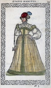 Femme italienne - dans "Habits et effigies" par Jean Sulperius