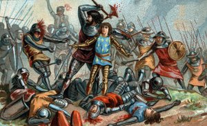 Jean II le Bon et son fils Philippe le Hardi à la bataille de Poitiers en 1356
