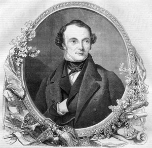 John Russell (1792-1878), homme politique britannique gravure de 1860.