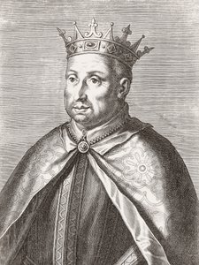 Roi Afonso II du Portugal. Portrait. - Unknown artist