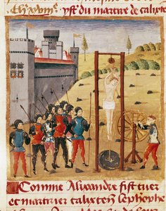 Le roi Alexandre le Grand assiste à l