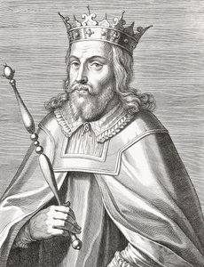 Roi Duarte I du Portugal. Edward I. Portrait. - Unknown artist