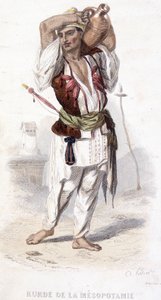 Kurdes de Mésopotamie portant une amphore. Vers 1810-1860. - Unknown artist