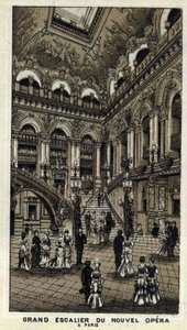 Grand escalier du nouvel Opéra (Opéra Garnier) à Paris - Unknown artist
