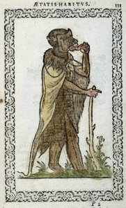 Le moine debout - dans "Habits et effigies" par Jean Sulperius - Unknown artist