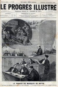 Le procès du marquis de Nayve aux assises de Bourges en 1895 - Gravure dans « Le Progrès illustré » de 1895 - Unknown artist