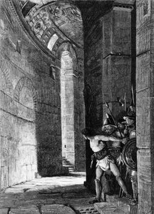 Fuite de Spartacus. Gravure du 19ème siècle