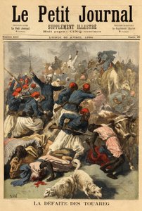 Lieutenant-colonel Joseph Joffre (1852-1931), commandant des forces françaises au Soudan (Soudan français, actuel Mali), a soumis le 23 mars 1894, les tribus touareg "Tengereguif" entre les lacs de Goro et Fati - Lieutenant-colonel Joseph Joffre
