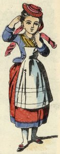 Le Petit Chaperon Rouge. Illustration du conte « Le Petit Chaperon Rouge » de Charles Perrault - Unknown artist