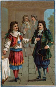 Louis XIV et Molière : Roi Louis XIV (1638-1715) et Jean-Baptiste Poquelin dit Molière (1622-1673)