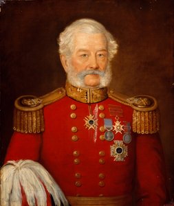 Major général Sir Abraham Roberts, état-major de l