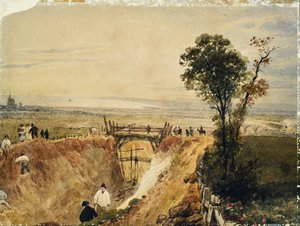 Construction du chemin de fer de Shoreham, c.1840