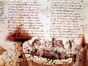 Manuscrit de la "Divine Comédie" de Dante Alighieri : Enfer
