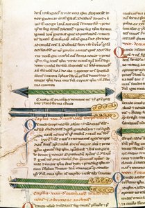 Page de manuscrit « Chirurgie » (MS. LAT.VII XXXII-3023) par Guillaume de Salicet (Guglielmo da Saliceto) (1207-1270) moine et médecin. 14ème siècle Biblioteca Marciana Venise - Unknown artist