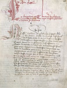 Manuscrit relatif à Du Guesclin (Duguesclin) Bibliothèque Municipale de Dinan