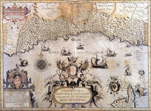 Carte de la République de Gênes - Unknown artist