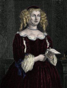 Marie de Rabutin-Chantal, Marquise de Sévigné (1626-1696). Gravure de 1862 dans « Les Reines du Monde » par nos premiers écrivains. Livre publié sous la direction de J. G. D. Armengaud.