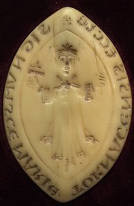 Matrice du sceau du chapitre de Tournai. Utilisé depuis le XIIe siècle. Avec l